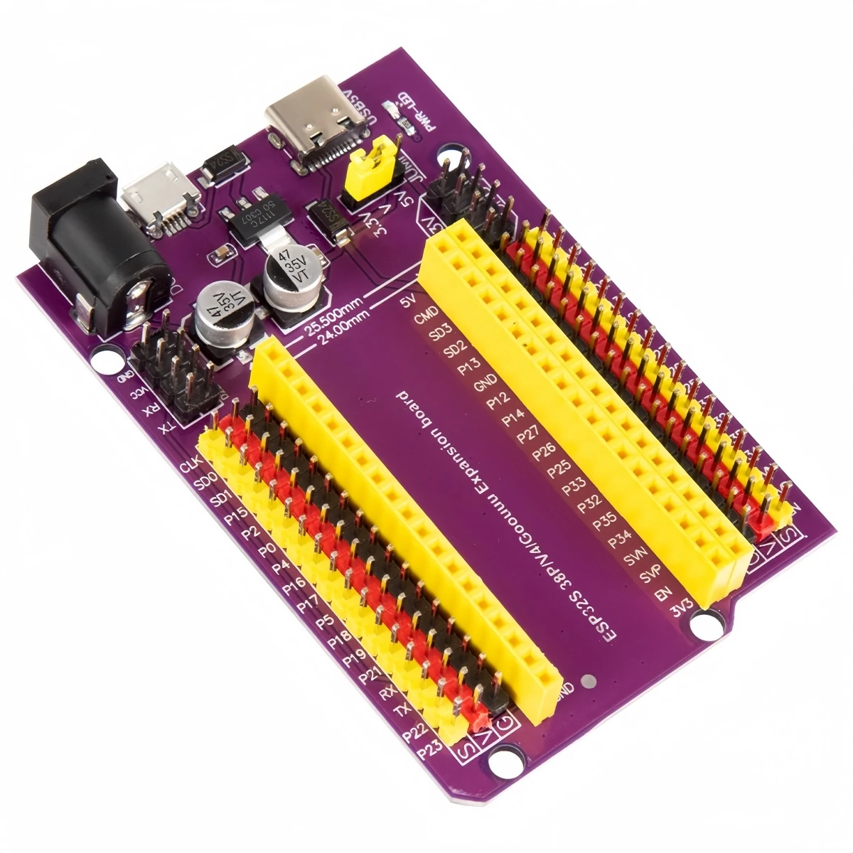 Плата разработки ESP32 TYPE-C/MICRO USB CP2102 Двухъядерный процессор Wi-Fi + Bluetooth ESP32-DevKitC-32 Плата расширения ESP-WROOM-32 38 контактов