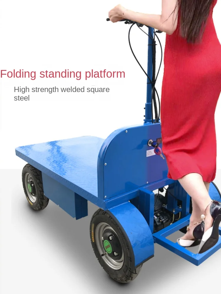 XL Electric Hand Truck Driving Trolley Trolley Construction Site Decoration