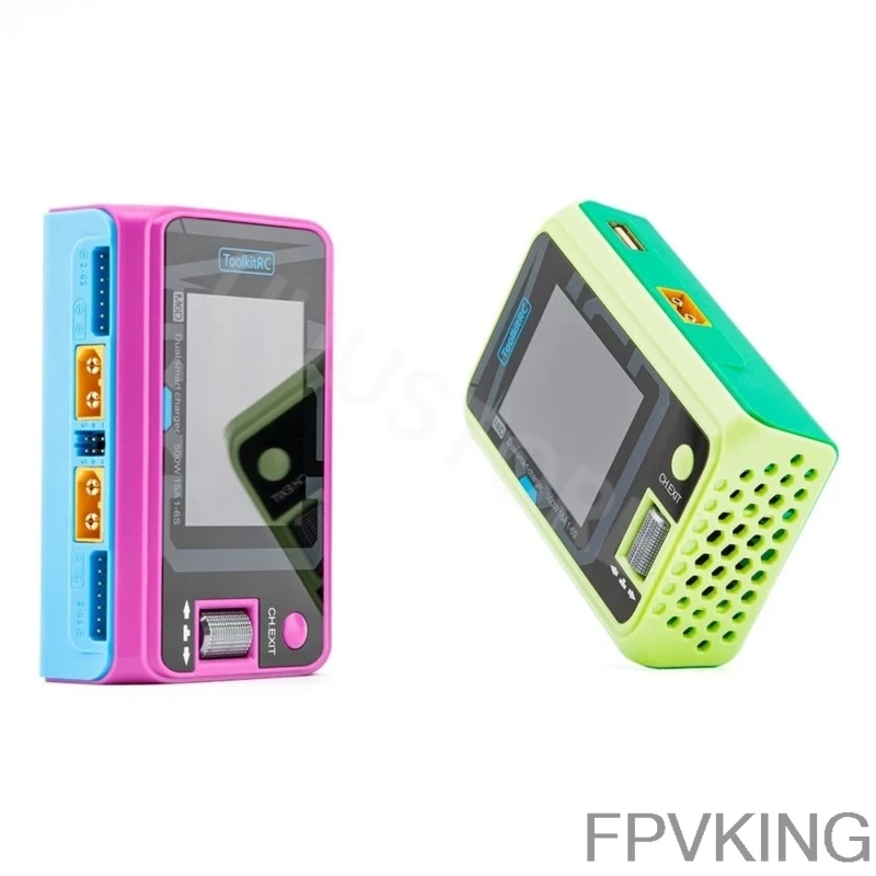 

ToolkitRC M6D 500W Limited Edition 15A High Power DC Dual Smart Charger Discharger for 1-6S Lipo LiHV Lion NiMh Pb Battery