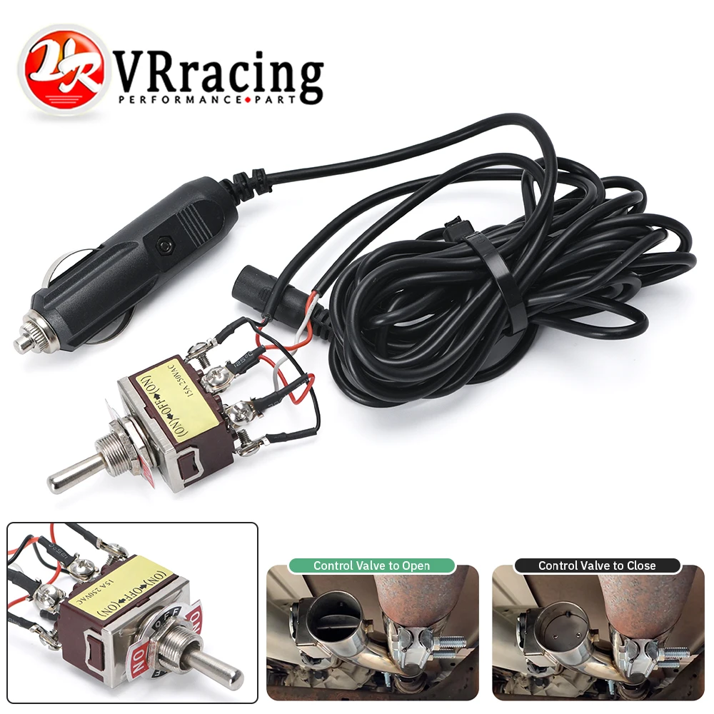 Saklar Kontrol Manual Universal untuk Katup Elektrik Knalpot, Sistem Cutout, Kit Pipa Pembuangan