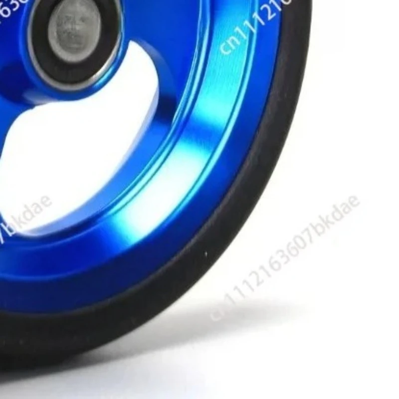 General Wheelchair Replacement Caster, 4/5 Inch PU Wear Resistant Tire, Aluminum Alloy Silent Front Wheel Accessories