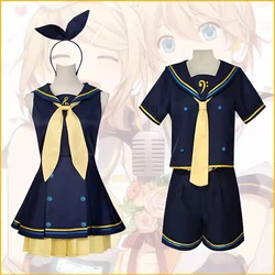Anime Rin Len Cosplay Costume Len Rin Cosplay Len Costume Kagamine JK Uniform for Halloween Comic Con Outfits