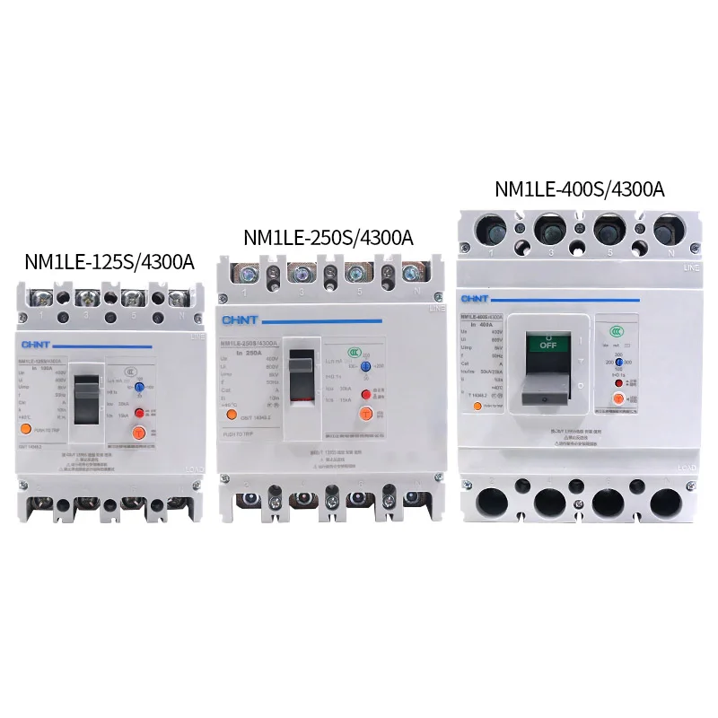 Imagem -06 - Interruptor Atual Residual Vazamento Disjuntor Diferencial Interruptor de Segurança Nm1le 4p 63 80 100 125 160 200 250 315 350 400a