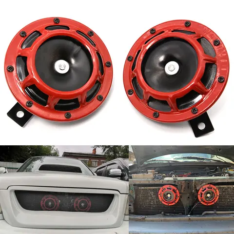 2szt 12v 115DB Hella Super głośny kompaktowy elektryczny zestaw klaksonu samochodowego do motocykli i samochodów 335HZ/400HZ