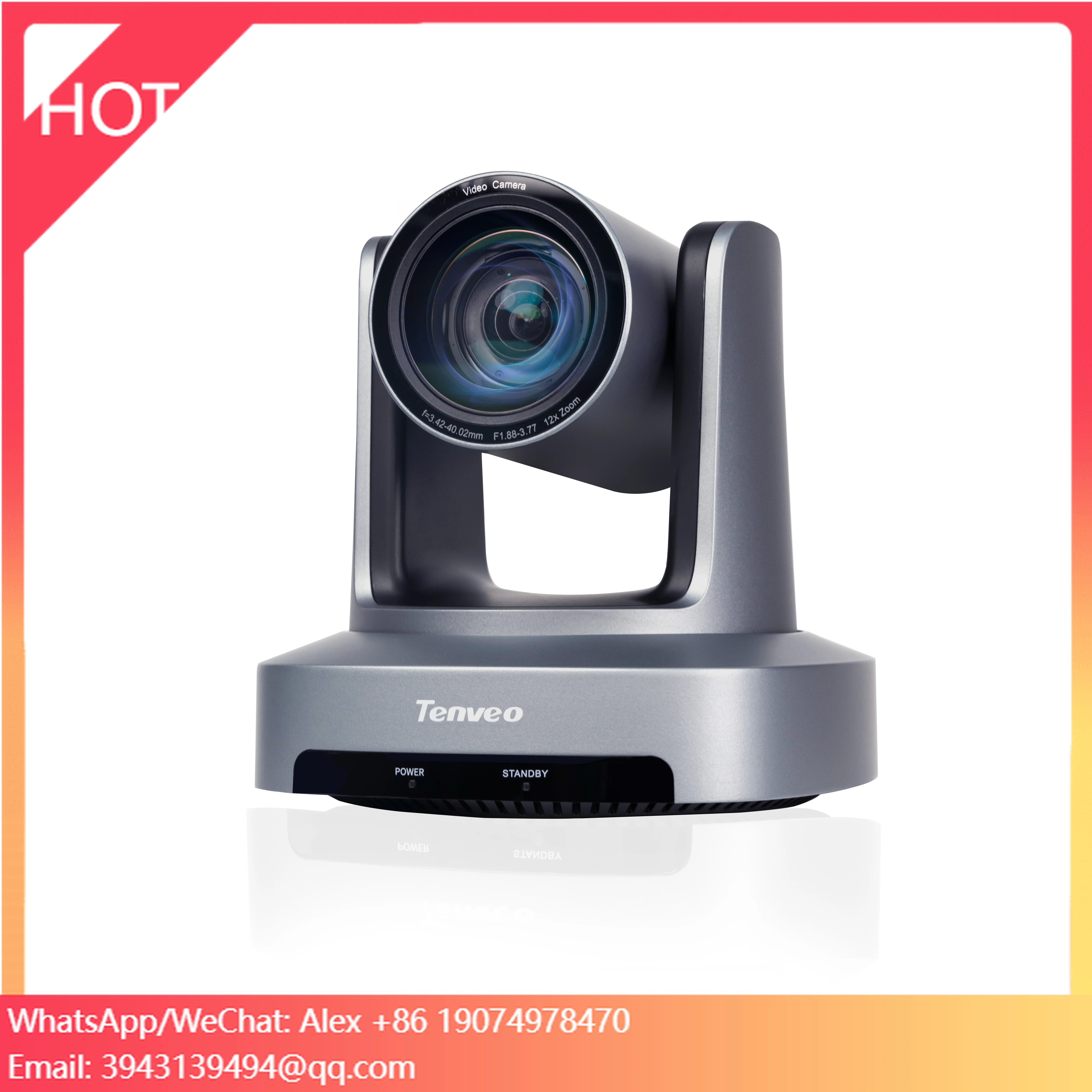 Tenveo 4K UV Series 612A-4K 12x Zoom 8.29MP For  USB3.0 RJ45 SDI Conference Camera Ptz With Living Stream