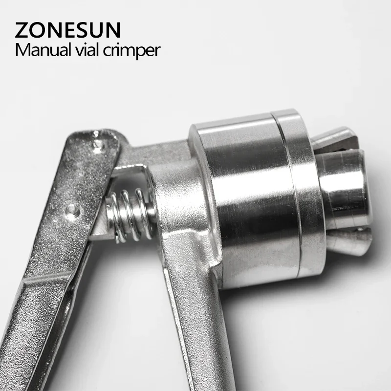 

ZONESUN Manual vial crimper, medical crimper, bottle cap crimping tool, Antibiotics bottle capper machine, capping machine