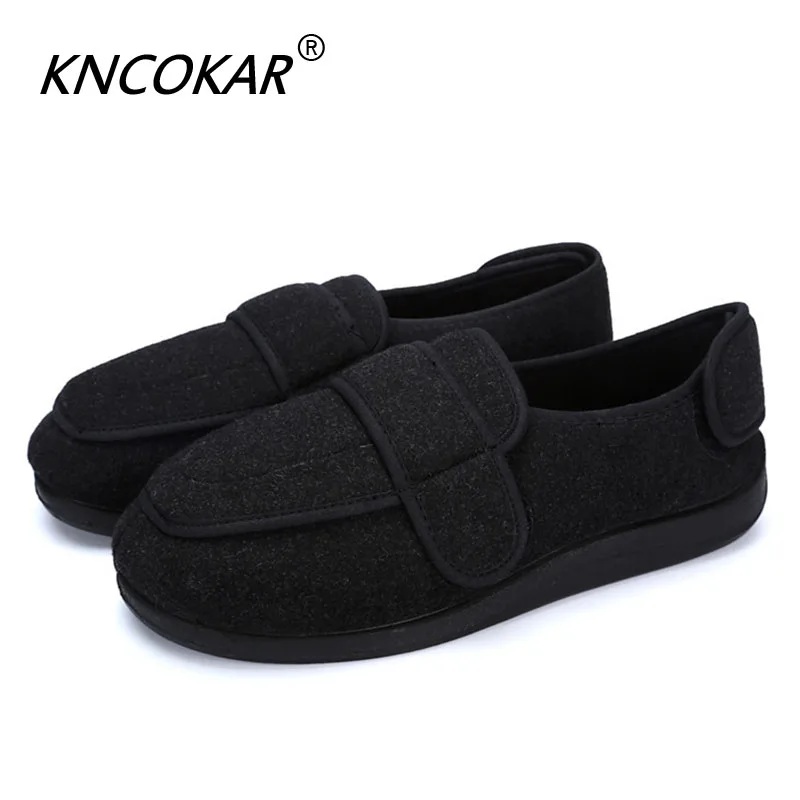 Heat sales high quality old age can be adjusted with wide shoe foot swollen toes, the shape of the toe comfortable cloth shoes