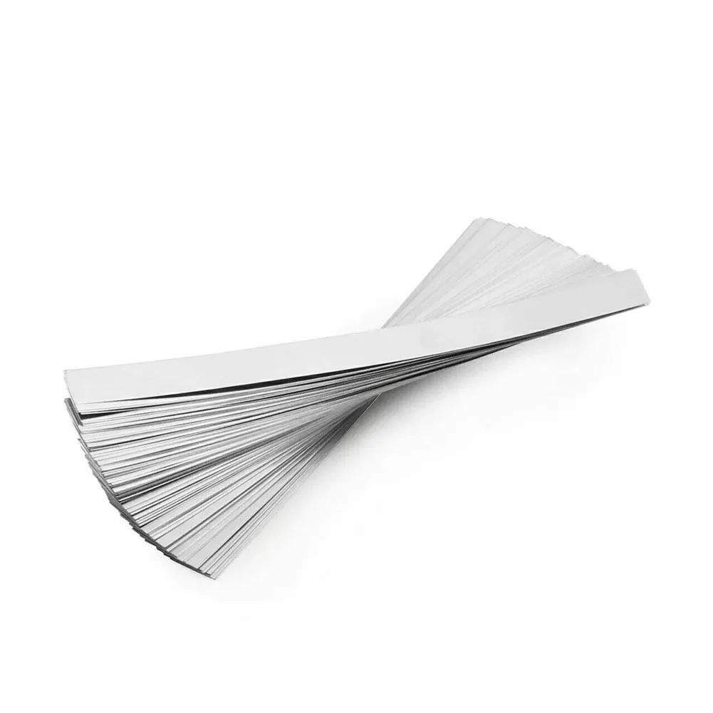 Nickel Plated Strip 0 15x5x100mm 100pcs for Battery Packs in Electric Tools Instruments and Communication Devices