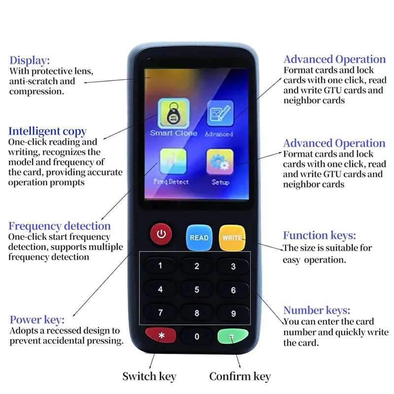 A37T-X7 RFID Reader Writer Kopierer Frequenz Smart Card Reader ID IC Aufzug Karte RFID Writer Für Access Control Systeme