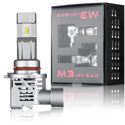 Canbus 헤드라이트가 있는 자동차 LED 전구, H4, 9003, 하이, 로우 빔, H7, M3, 아우디, 혼다, VW, 도요타, 오토바이, 헤드램프, 2 개