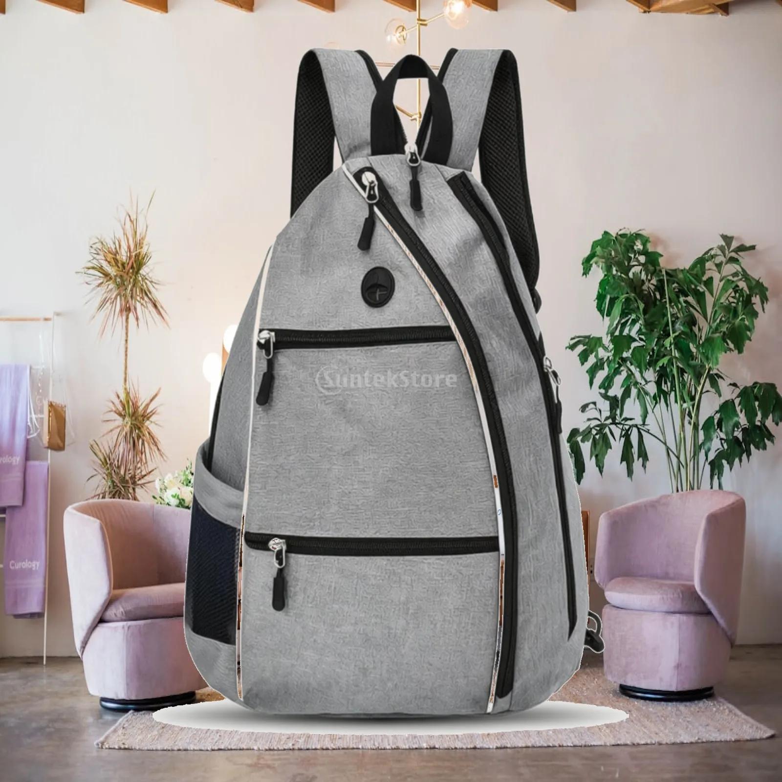 Pickleball Backpack Adjustable Pickleball Bag with Bottle Pocket Backpack with Shoulder Strap Spacious Bag with Pockets