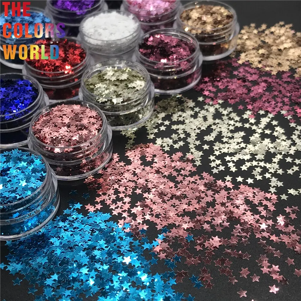 TCT-691 Metallic Luster Star Nails Glitter блеск для гу Nail Art Decoration гель лак Tumblers Resin Crafts Accessories Supplier