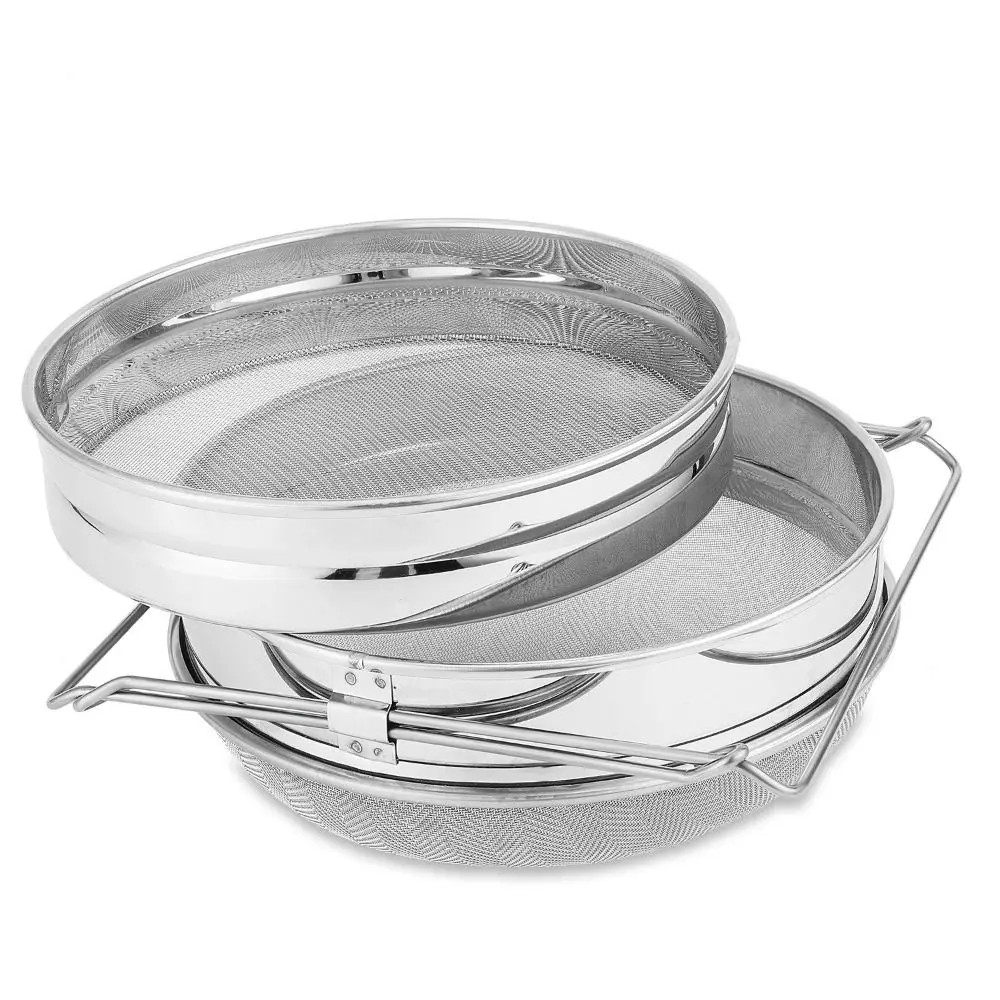 

Stainless Steel Honey Extractor Adjustable Bracket Beekeeping Tools Mesh Sieve Double-layer Net Impurity Filter Garden Supplies