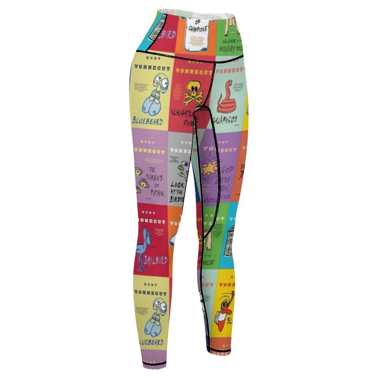 Leggings de chándal de cintura alta para mujer, ropa deportiva para gimnasio, The Works of Kurt Vonnegut