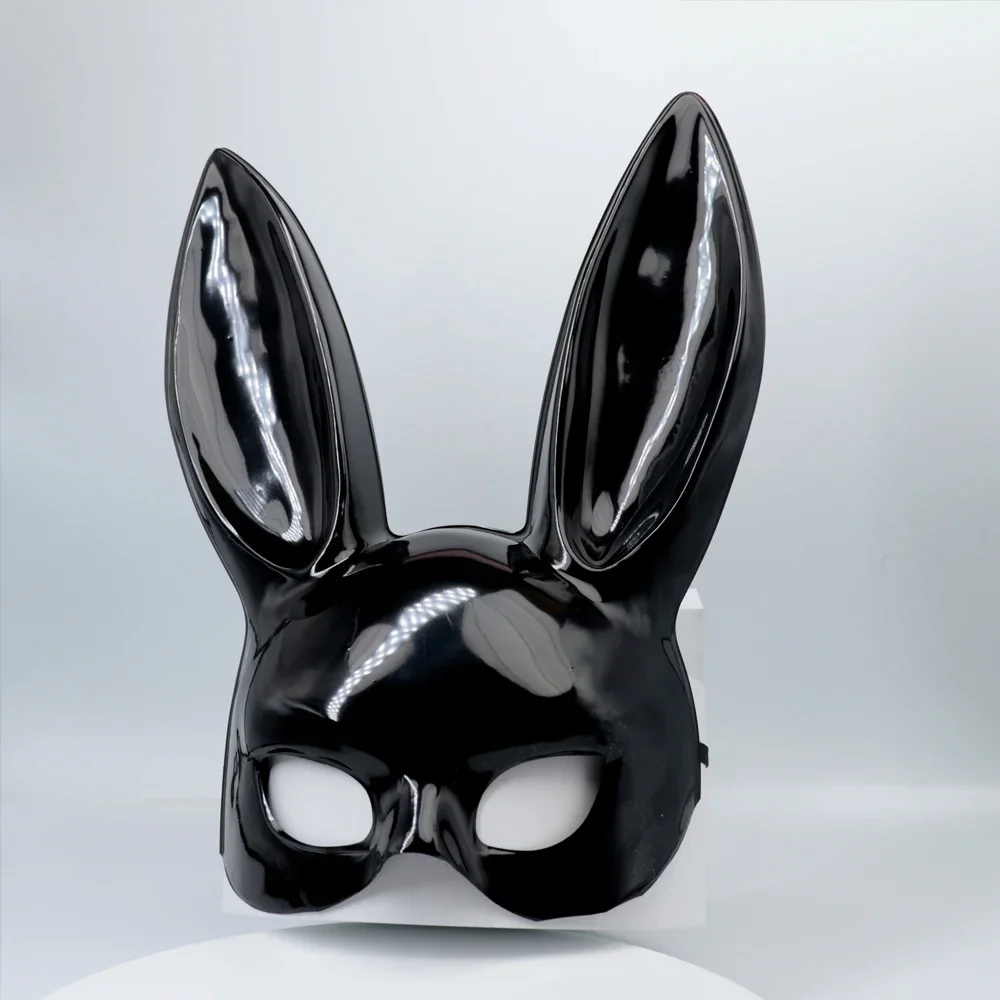 Donne Halloween Sexy Bunny Mask forniture per feste puntelli Cosplay per mezza faccia orecchie di coniglio maschere Bar Nightclub accessori per costumi