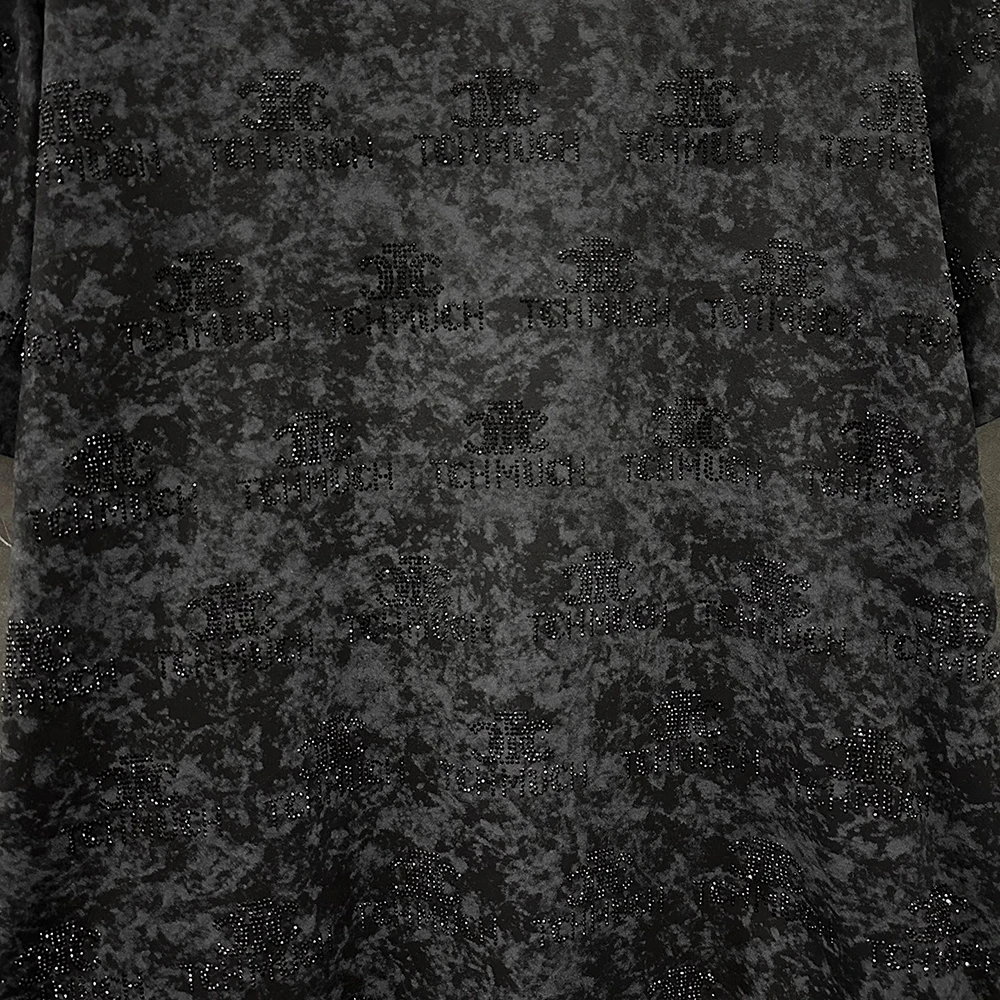 Плюс размер, летняя новая популярная футболка с короткими рукавами и ромбовидной буквой, женская свободная повседневная модная универсальная черная футболка