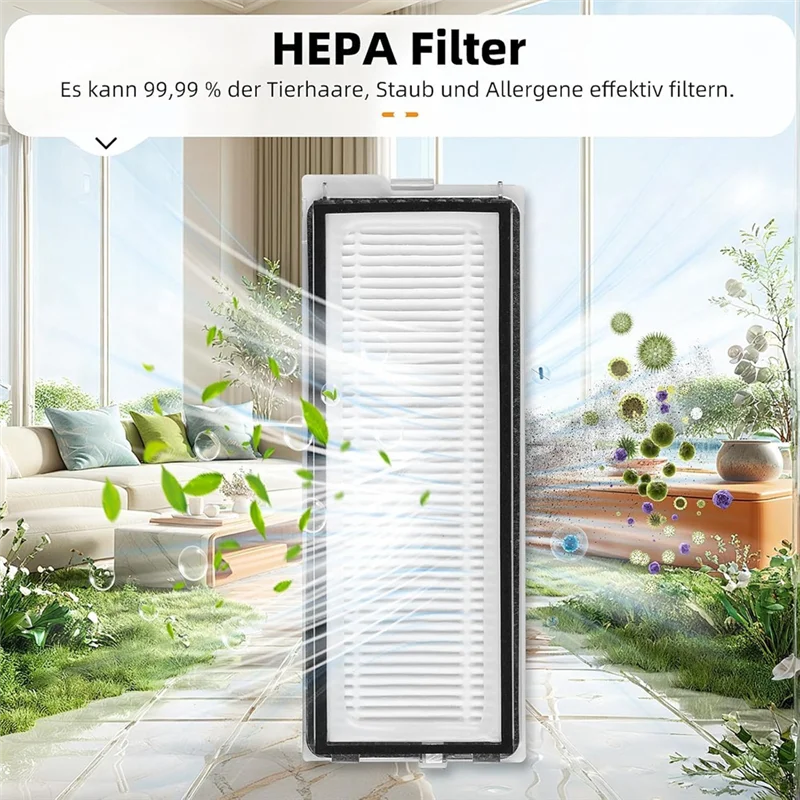 ABLE-สําหรับ Roborock Qrevo S/Qrevo Maxv/Qrevo Pro หลักแปรงด้านข้าง Hepa Filter Mop ผ้าเปลี่ยนชิ้นส่วนอุปกรณ์เสริม