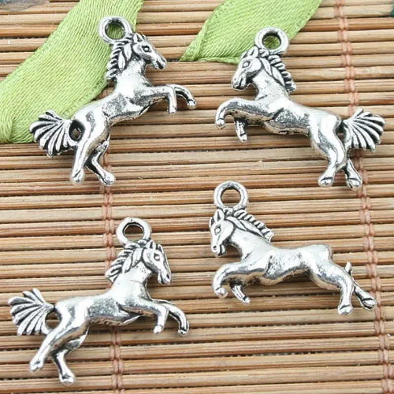 20*14mm Alloy Metal Tibetan Silver Mini Horse Design Charms 30pcs EF0025 Charms for Jewelry Making