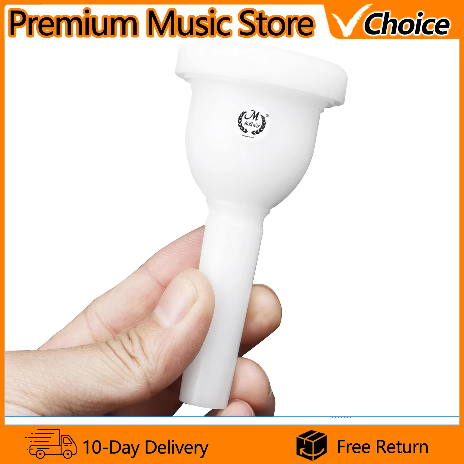 MMABAT Tuba Mouthpiece MT-20 Large Euphonium Mouthpiece ABS Lightweight Durable Mouthpiece Brass Musical Instrument Accessories