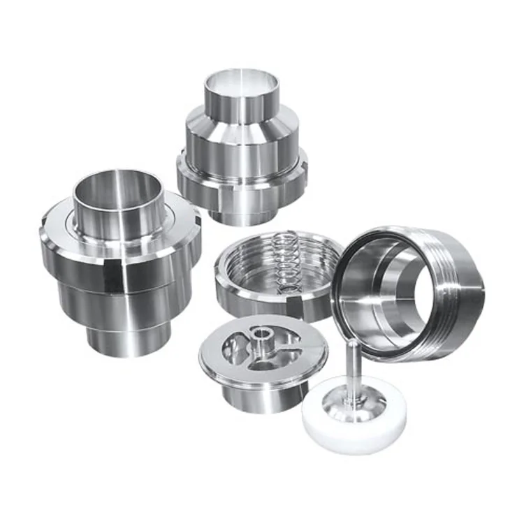 DONJOY Sanitary Stainless Steel Manual Check Valve With PTFE Seal Food Grade One Way Valves