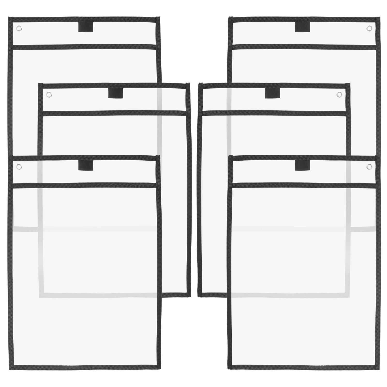 

6pcs Clear PVC Dry Erase Pockets Oversized Storage Bags School Office Supplies Teaching Stationery Documents Organization Folder