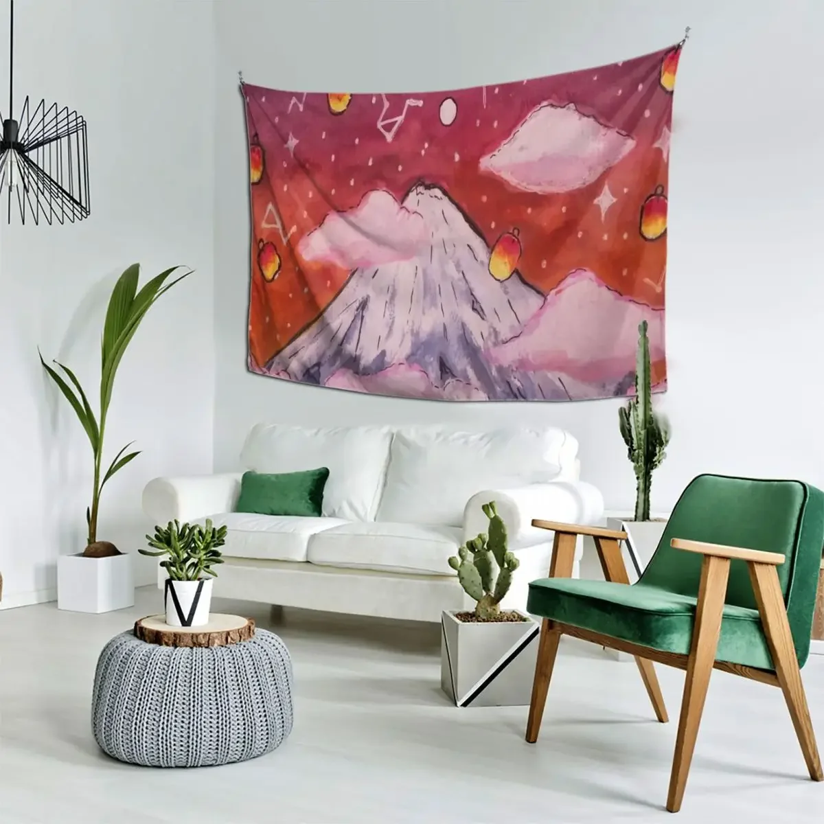 

Mount Fuji Lanterns Tapestry Bedroom Decoration Bedroom Decor Decorative Wall Murals Tapestry