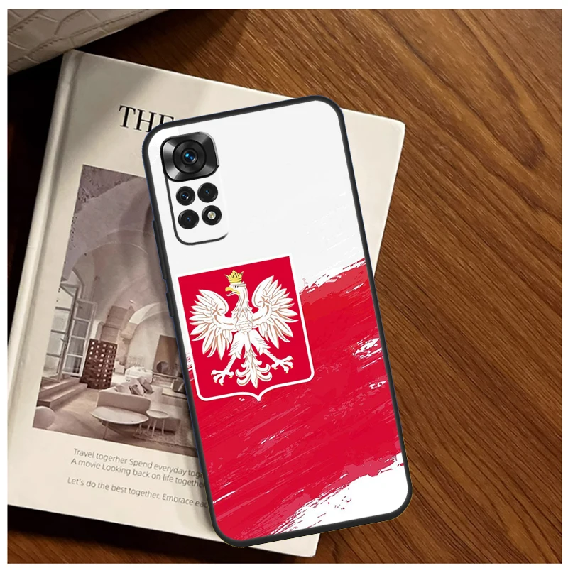 Poland Polish Flag Case For Xiaomi Redmi Note 12 12S 11 11S 10 10S 9 9S 8 Pro 8T Redmi 12C 10C 9C Back Cover