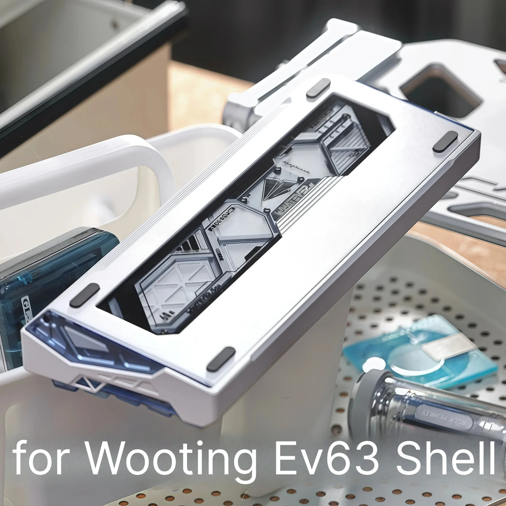 Paper60e CNC Mechanical Keyboard Case Customized Multi-structure Anodized Housing Compatible With Wooting EV63 Keyboard Case
