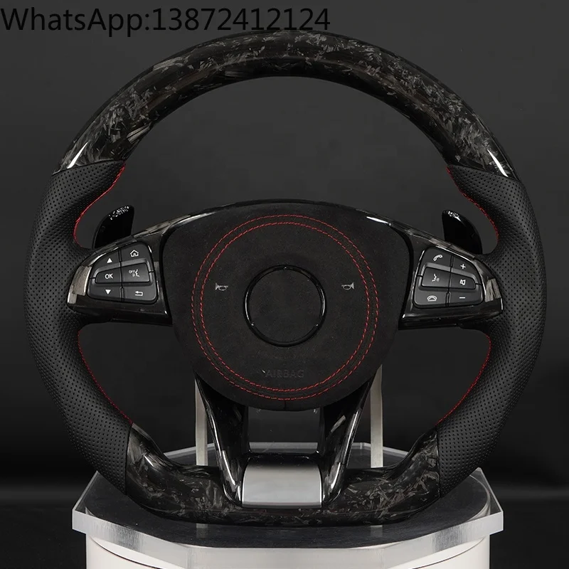 

Carbon Fiber Steering Wheel for Mercedes CLS-Class W205 W20 W207 C218 E-Class W212 GLA-Class X156 GLK X204 Racing Steering Wheel