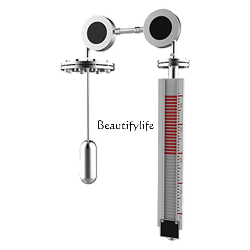 

Buoy Level Gauge Mechanical Steel Belt Stainless Steel Flange Water Level Gauge Heavy Hammer Top Magnetic