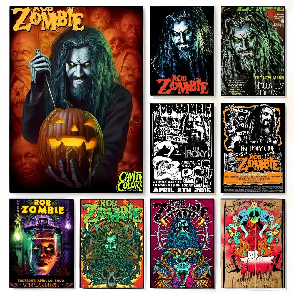 Rob Zombie Art Poster Decorative Wall Art for Living Rooms, Bedrooms, Bars & Cafés, Stylish Home Décor Gift