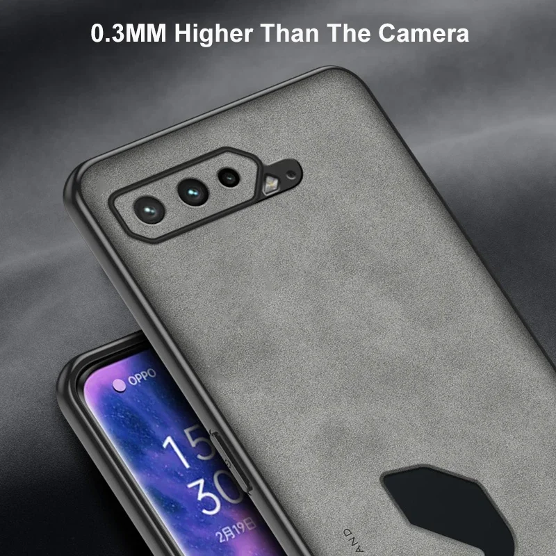 Silicone Full Protection Phone Case For Asus ROG Phone 6 6D 7 5G Luxury Leather Case For Asus ROG Phone 3 5 5S Matte Cover Coque - view 4