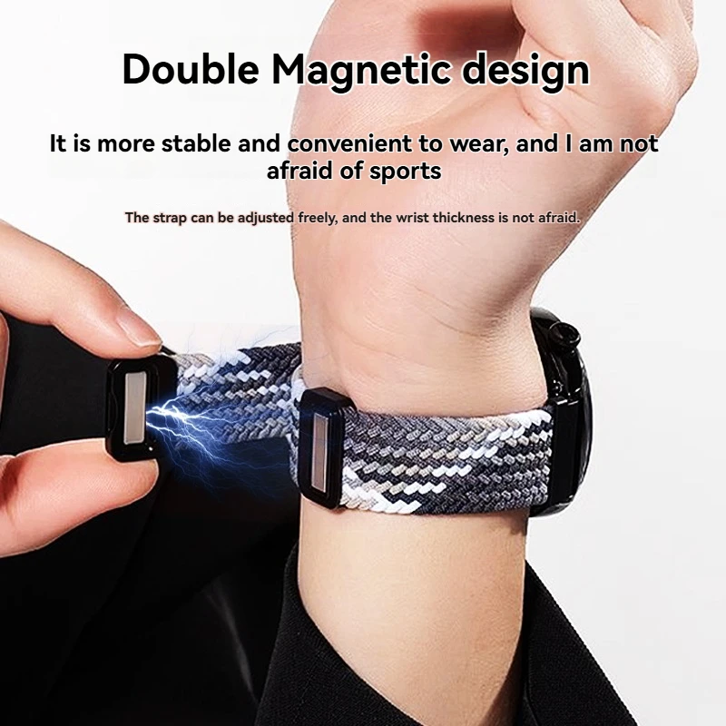 Replacement Nylon Strap for Casio G-Shock GBD-H1000 'Catman' Series | Magnetic Folding Clasp | Waterproof Sports Watch Band