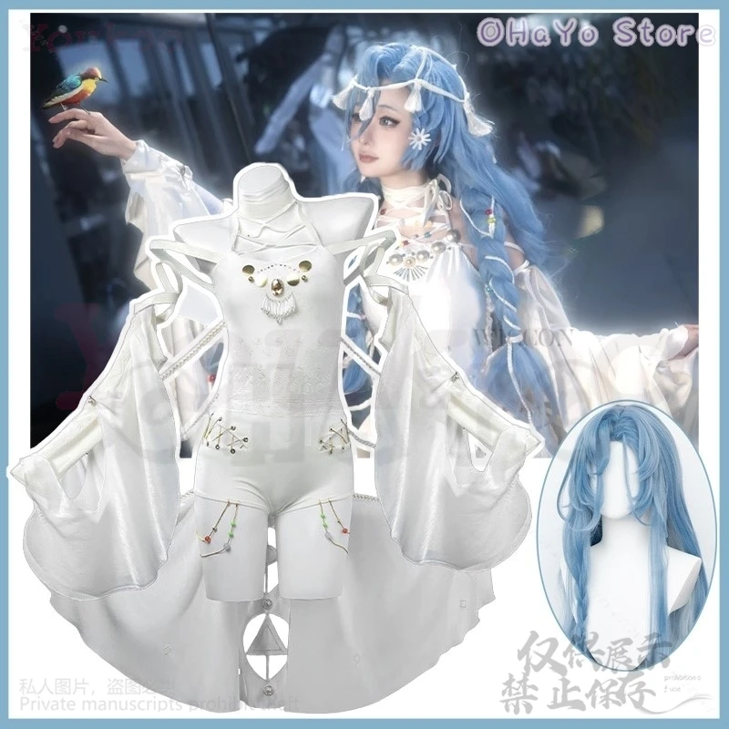 Anime Game Reverse:1999 Cosplay Thirty-Seven Costume New Skin Down In The Grotto Wig White Jumpsuits Lolita For Girls Customized