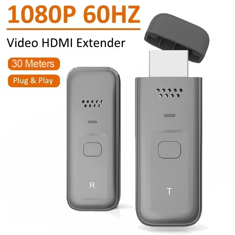 5G 1080P 30M Wireless HDMI Video Audio Transmitter Receiver Extender Display Adapter Dongle For TV Box Monitor Projector PC