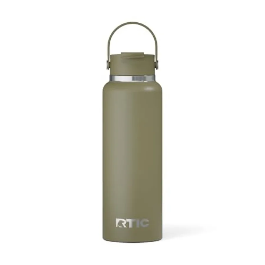Outback Water Bottle, Ceramic Lined, Insulated, Stainless Steel, for Hot and Cold Drinks, Coffee, Car, Camping, Running, Sports