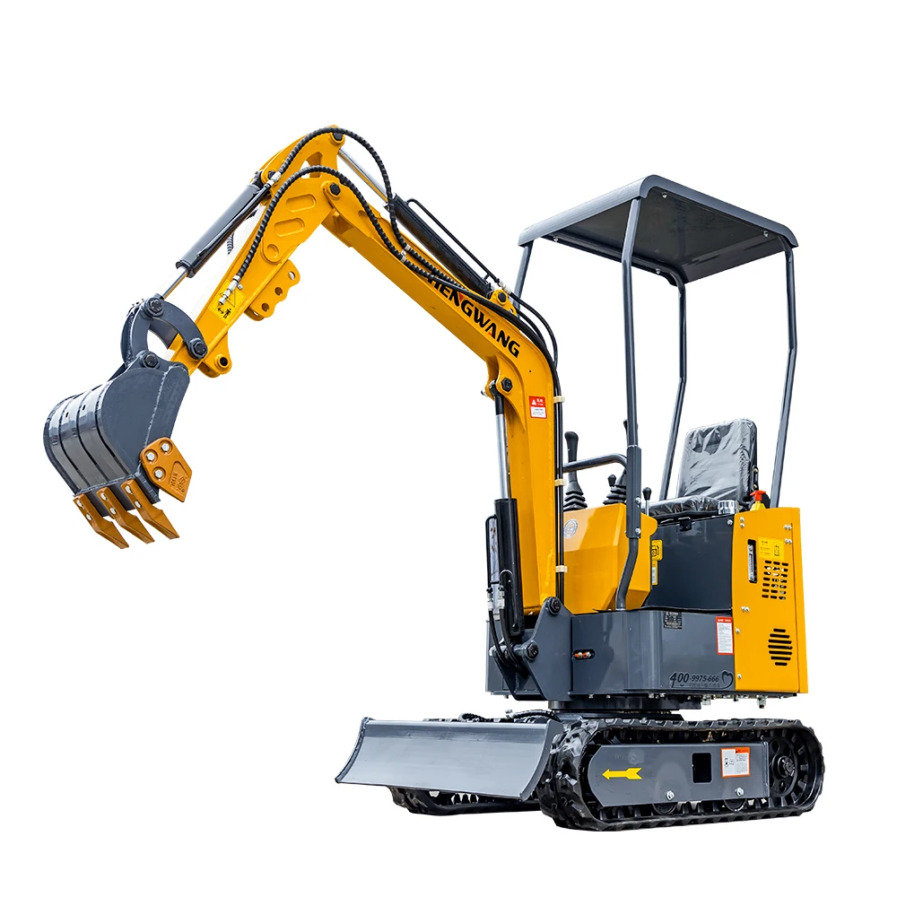 Custom Mini Excavator 1 Ton Compact Hydraulic Crawler Diesel Digger Suitable For Home Use Agricultural Machine Equipment Tools