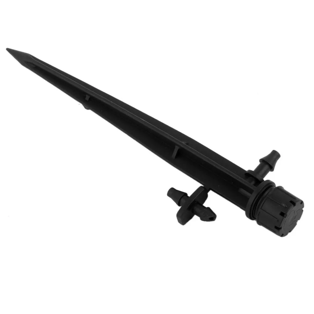 Irrigation Drippers 50 Pack Adjustable 360 Degree 8 Hole Stake Emitters for Garden Watering Black