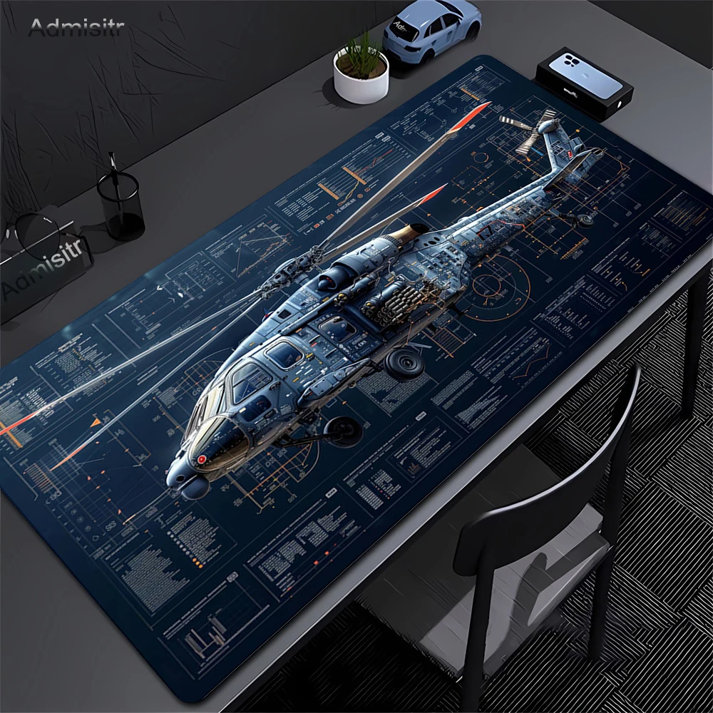 

Art Aircraft Flight Instrument Game Speed Mouse Pad Non-slip Rubber Overlock Mouse Pad Office Decoration Pilot Computer Desk Mat