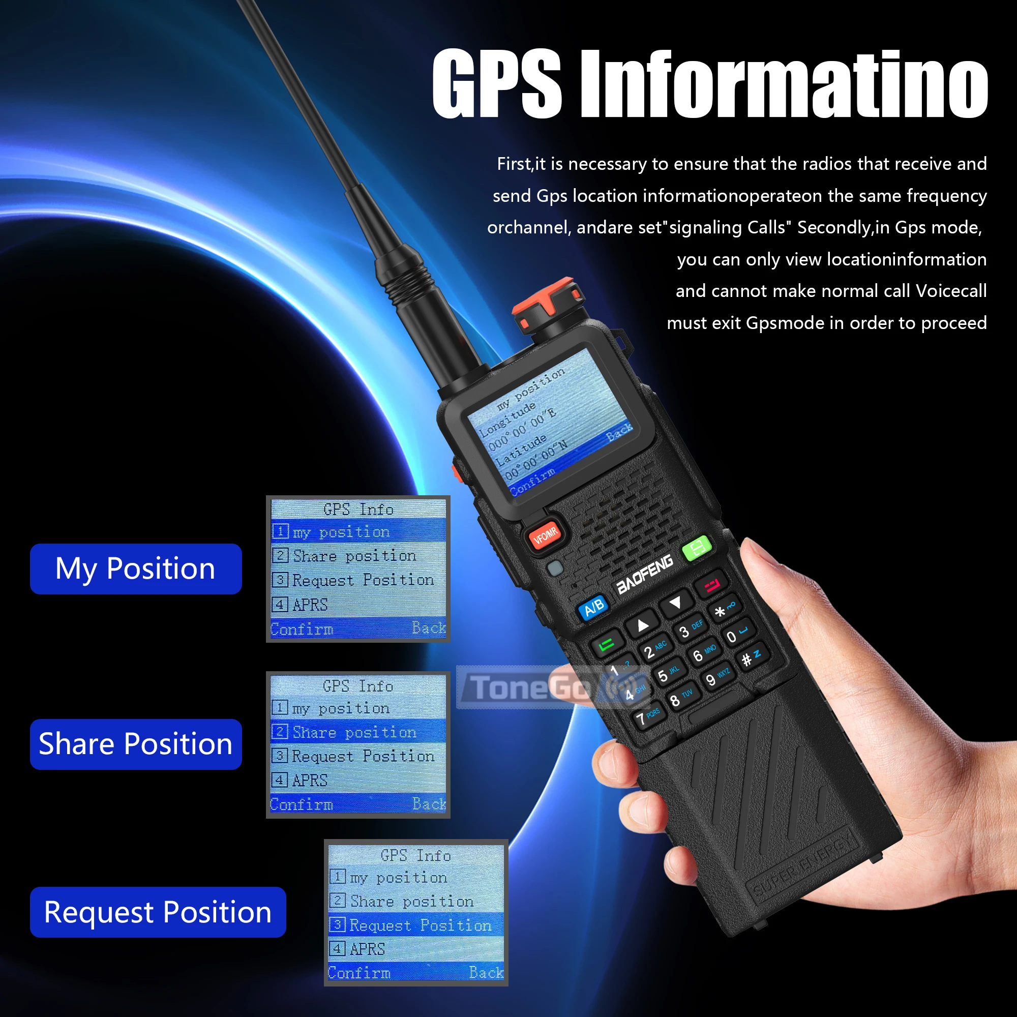 Baofeng UV-5RH Pro نظام تحديد المواقع لاسلكي تخاطب بلوتوث برمجة راديو قدرة عالية USB-C شحن طويل المدى AM FM هام راديو اتجاهين