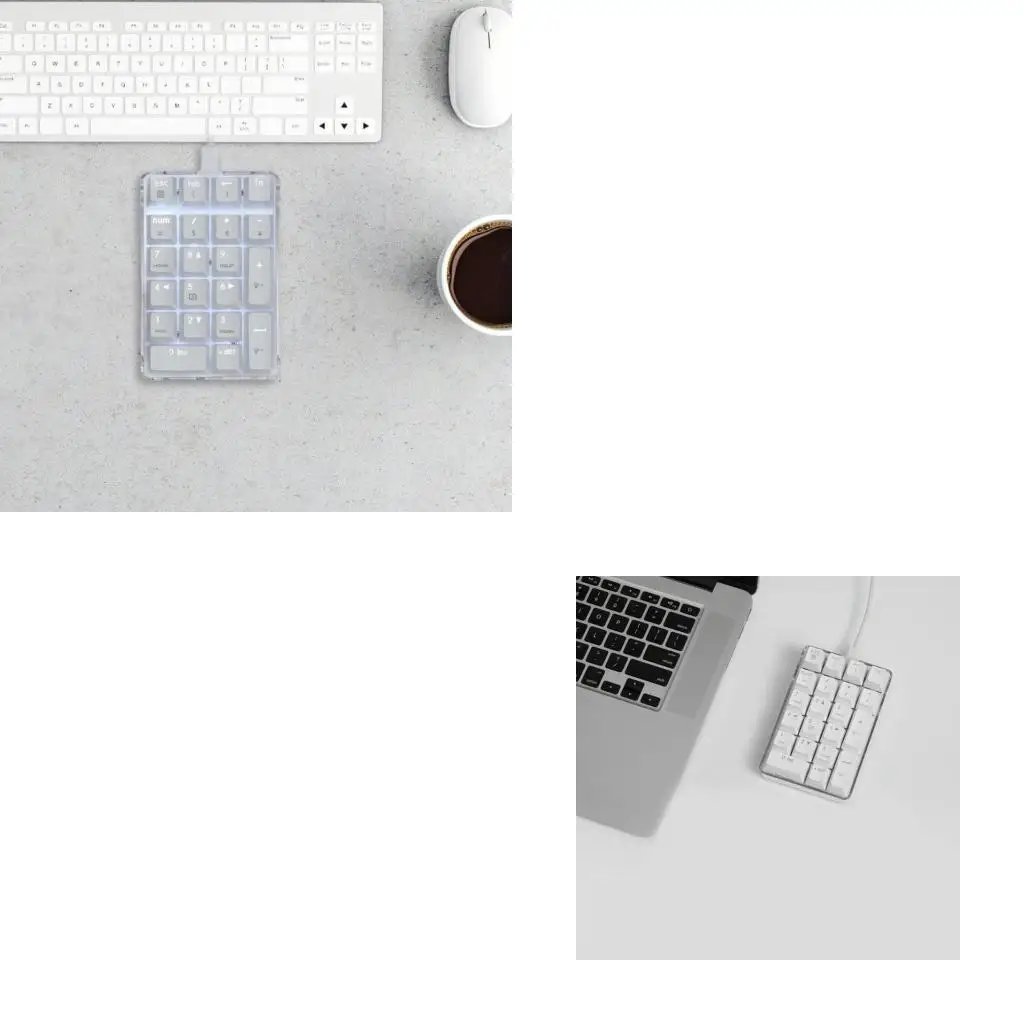 

652F High Performances 21Key Mechanical Number Pad Numpad with Comfortable Design