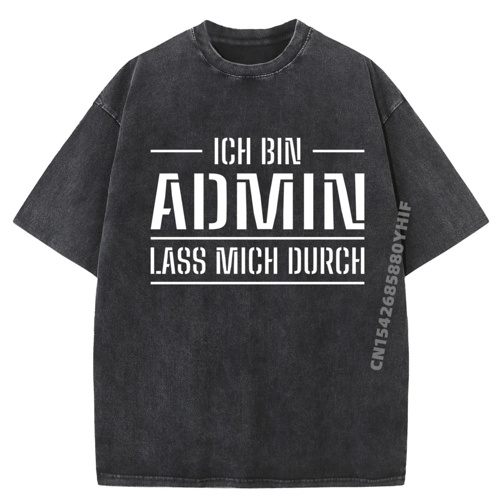 

I Am Admin Let Me Adult T-shirts Men Printing Tees Latest Cool Trendy Washed Tshirts Mens Graphic Clothes
