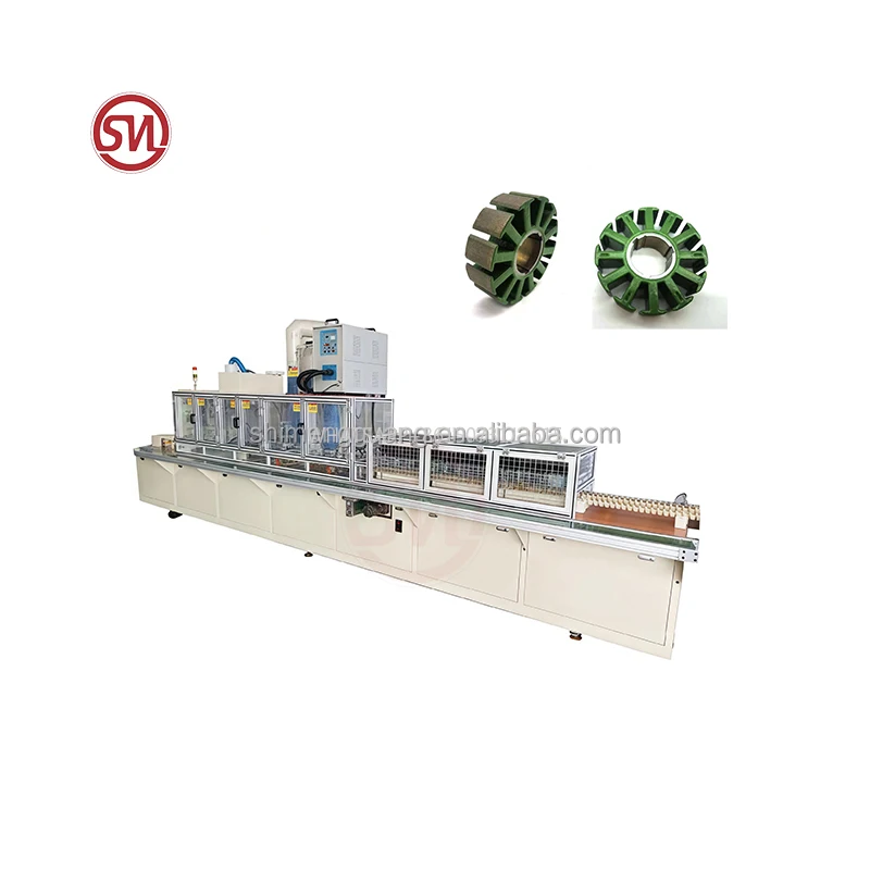 Máquina de pintura electrostática de estator automático de alta eficiencia para fabricación de motores eléctricos