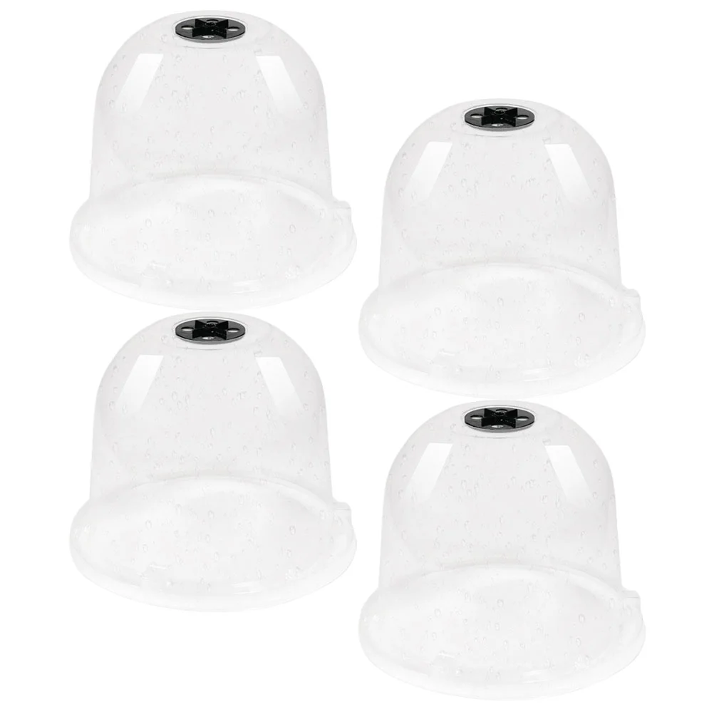 

4 Pcs Seedling Insulation Cover Indoor Plants Dome Cloche Garden Cloches Moisturizing Humidity Domes Covers Plastic for