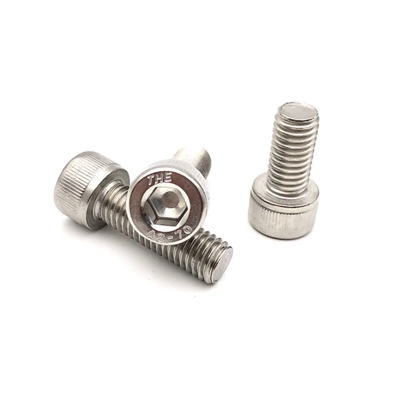 5/10/50pcs DIN912 M1.4 M1.6 M2 M2.5 M3 M4 M5 M6 M8 A2-70 304 Stainless Steel Allen Hexagon Hex Socket Cap Head Screw Bolt