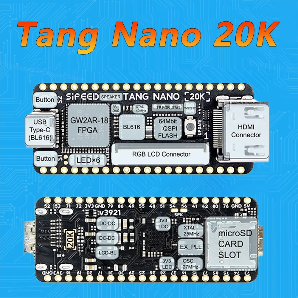 Tang Nano 20K FPGA Linux RISC-V emulador de código abierto