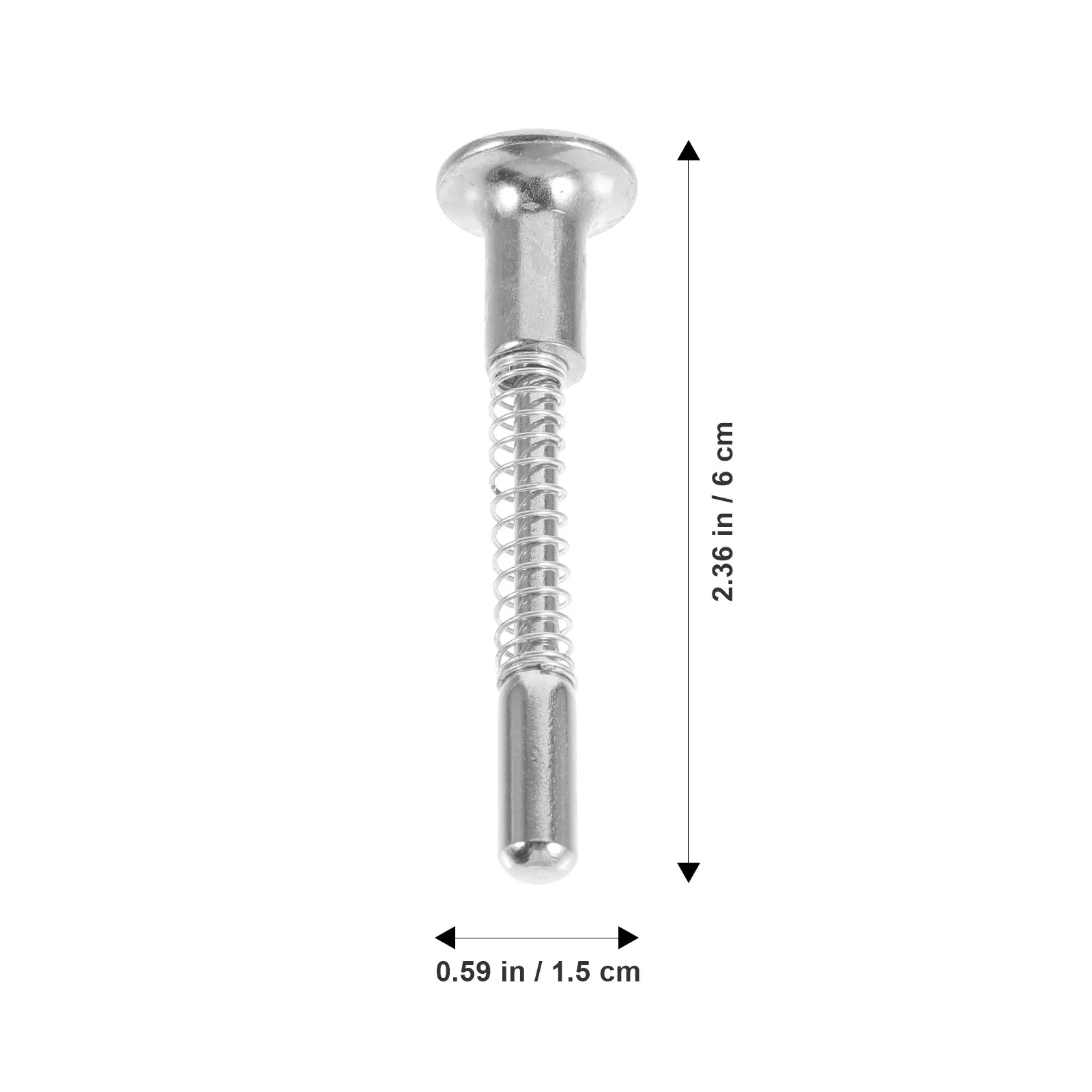 Baby Crib Latches 4 Pack Spring Loaded Iron Locking Pins for Mini Crib Bed Furniture and Windows view 4