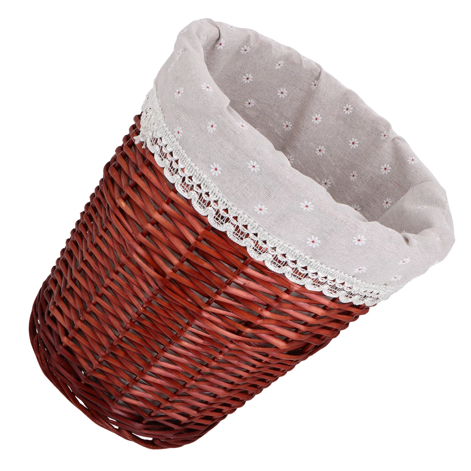 

Wicker Laundry Hamper Rattan Storage Basket Brown Handwoven Organizer Bins Dirty Clothes Basket With Removable Liner For