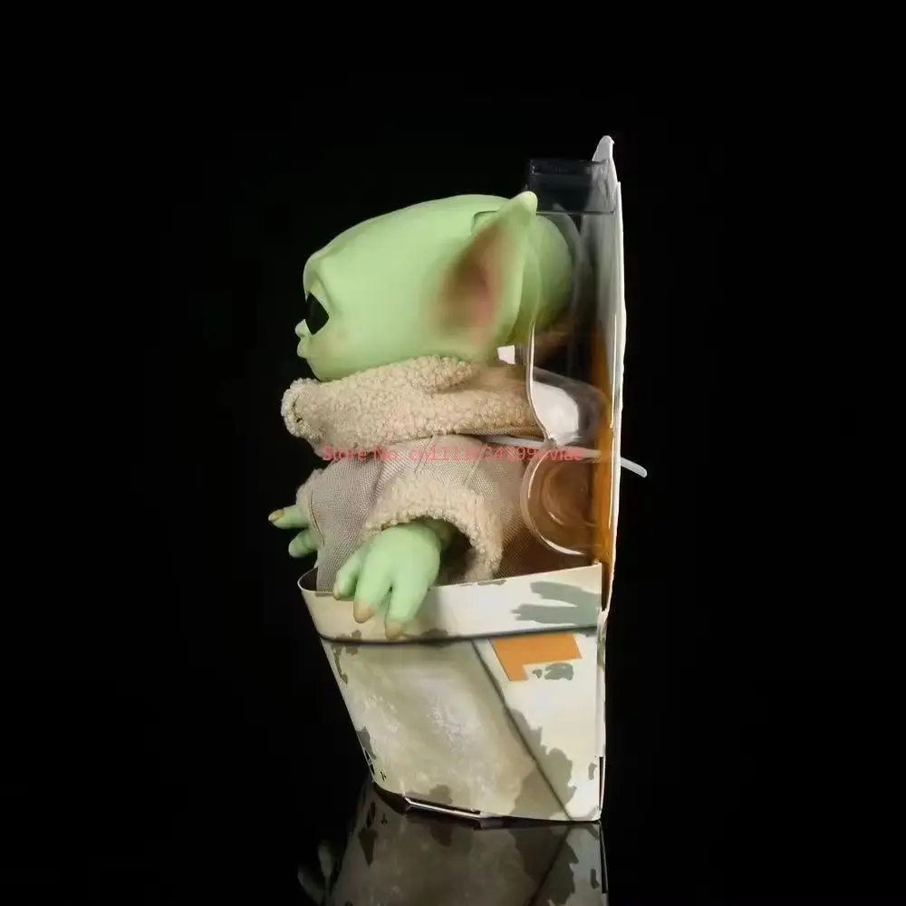 Star Wars 28cm Pvc Yoda Figure Grogu Plush Action Figure Toys Yoda Baby The Mandalorian Anime Dolls Gifts Children Model Toys view 5