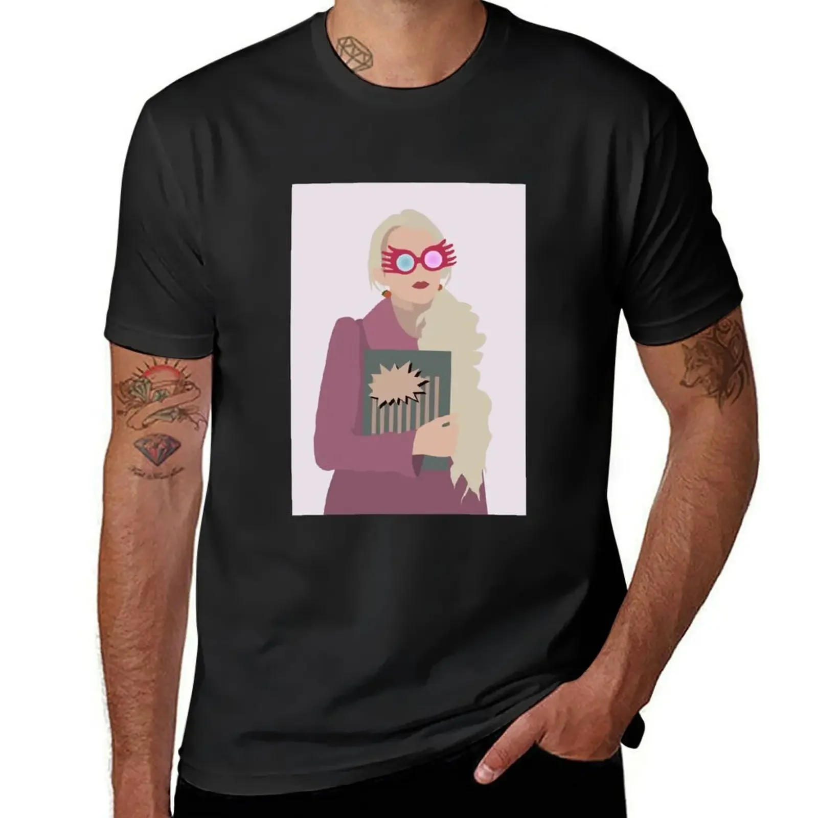 

Luna Lovegood with Spectrespecs and Quibbler T-Shirt anime tshirt hippie clothes korean fashion t shirt men